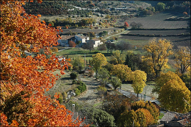 The vallon de la Loube in Buoux, the mayor